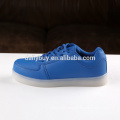 Hot sale low top blue glow adults LED shoes with light